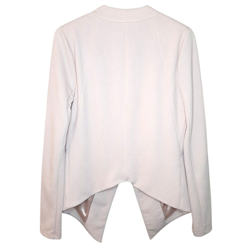 BCBGeneration Blazer Light Pink Women Size M Open Front Long Sleeve Career - Picture 9 of 11
